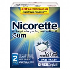 Nicorette® White Ice Mint® 2 mg Gum  (100 count)