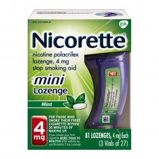 Nicorette® Mint Flavored Mini Lozenge 4MG (81 Lozenges)